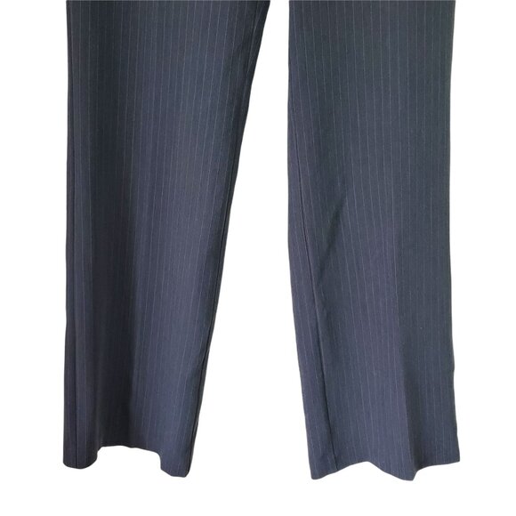 VANHEUSEN Womens Pants 2R Pinstripe Stretchy Gray Pink Mid Rise Office Career - Picture 5 of 11
